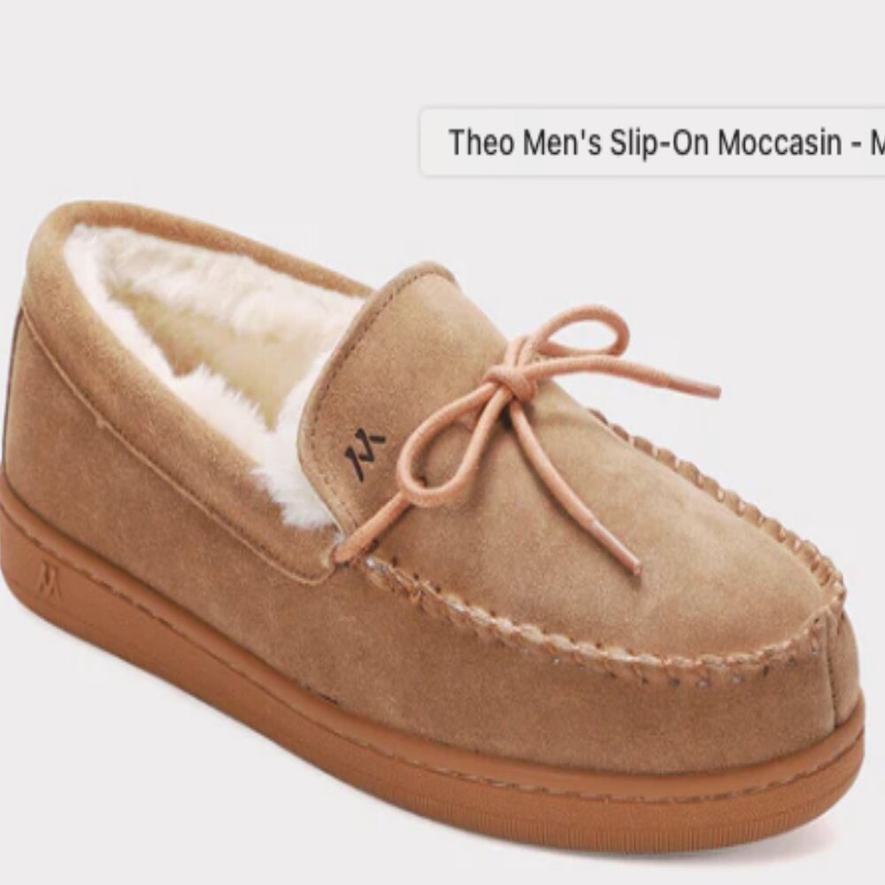 MYKOS THEO MEN'S SLIP -ON MOCCASIN CHESTNUT MED AND WIDE WIDTHS MM 2557